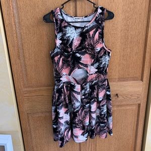 Palm Tree Patterned Sundress